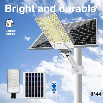 Lampadaire Solaire Extérieur 232 LED avec Télécommande