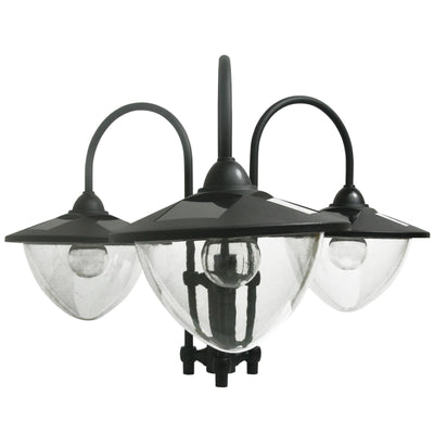 Lampadaire Solaire Outsunny 3 Têtes 189 cm avec Jardinière