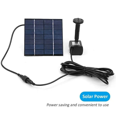 Mini Pompe Solaire de Fontaine 1,4W avec Panneau