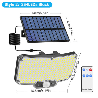 Projecteur Solaire LED Détecteur de Mouvement Étanche Extérieur