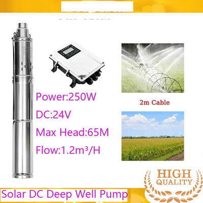 Pompe Solaire de Forage Contrôleur Externe et Capteur de Niveau