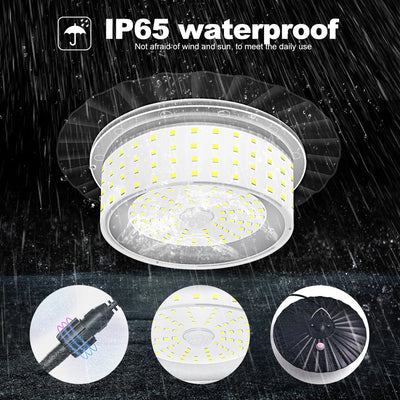 Lampe Solaire 244 LED Détecteur Mouvement Télécommande IP65