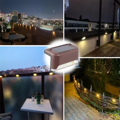 Lampe Solaire Escalier LED Étanche Balcon Patio Clôture