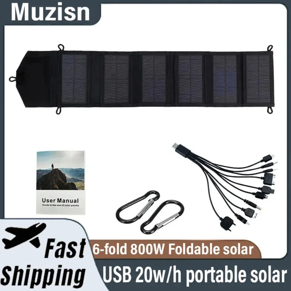 Panneau Solaire Pliable 800W Portable 6 Plis
