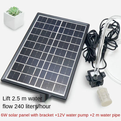Pompe Solaire Submersible 12V Bassin Cascade et Aquarium