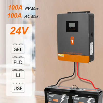 Onduleur Solaire Hybride 4,2kW 24V MPPT 100A - vue 3