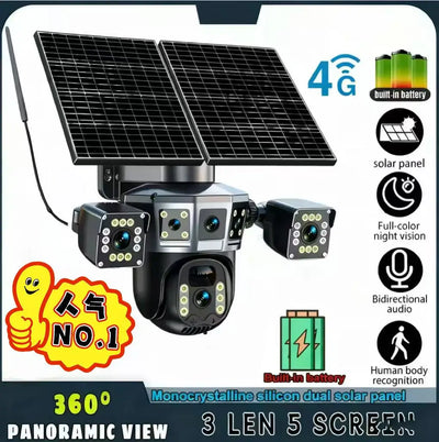 Dimensions de la caméra solaire de surveillance 4G
