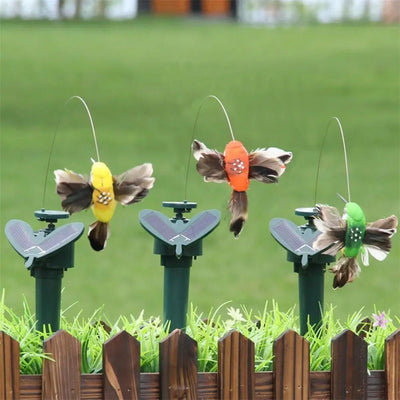 Colibri Solaire Volant Animé Décoration de Jardin