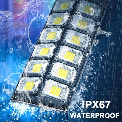 Lampe Solaire Extérieure LED Puissante Capteur Mouvement IPX67 Étanche