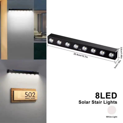 Applique Murale Solaire Extérieur Sans Fil 4 ou 8 LED