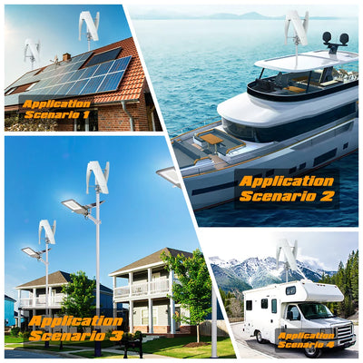 Éolienne Domestique Verticale 5000W à 10000W Silencieuse