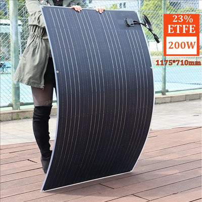 Panneau Solaire Flexible 12V ETFE et PET 95W à 400W