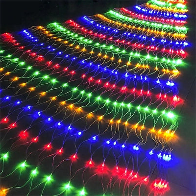 Filet Lumineux Solaire LED 3x2 m et 6x4 m Noël