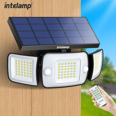 Lampe Solaire Murale 6000mAh Double Capteur Jardin