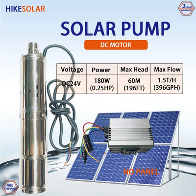Pompe Solaire Submersible à Vis 400W 48V MPPT 3 Pouces