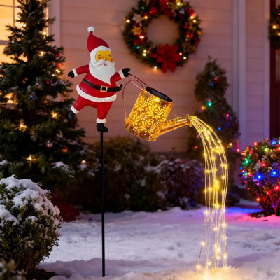 Lanterne Solaire Arrosoir Vintage LED Étanche Noël