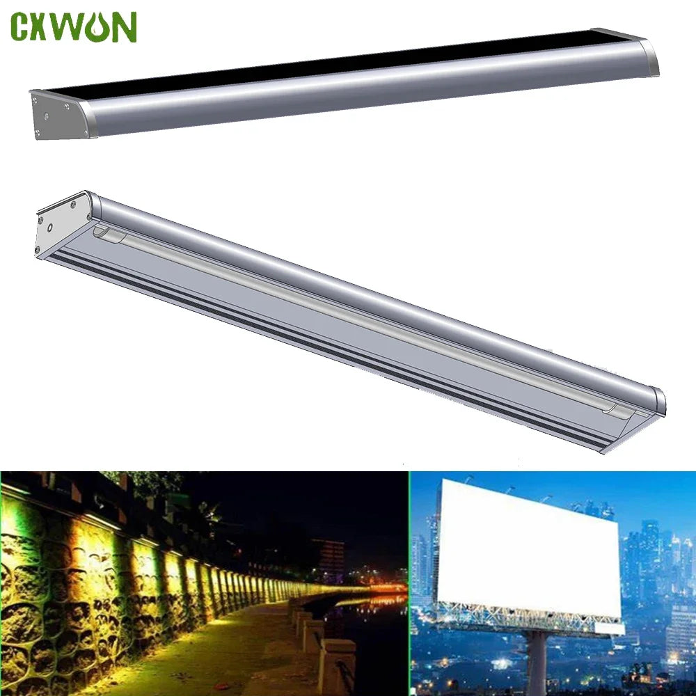 Projecteur Solaire Panneau d'Affichage Extérieur Détection Auto