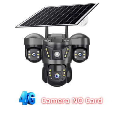 Caméra de Surveillance Solaire 4G Triple Objectif - vue 9