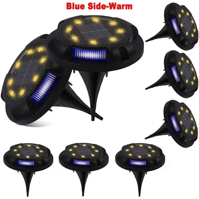 Spot Solaire Encastrable 12 LED Étanche IP65 Jardin Allée