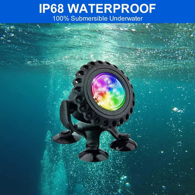 Spot Solaire Bassin Submersible RGB Étanche IP68