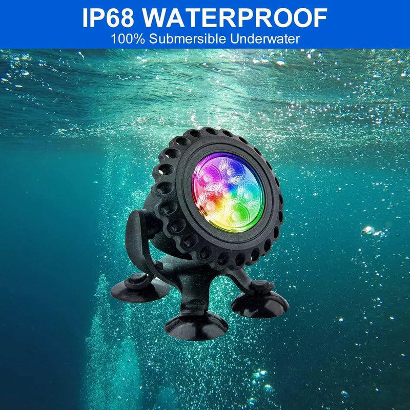 Spot Solaire Bassin Submersible RGB Étanche IP68
