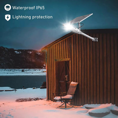 Lampadaire Solaire 200W Puissant Crépuscule Aube Étanche Extérieur