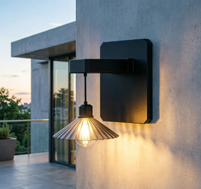 Applique Solaire Rétro Extérieur à Suspension pour Terrasse et Balcon