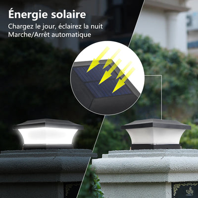 Lampe Solaire Décoration Jardin Étanche IP65 Clôture Mur