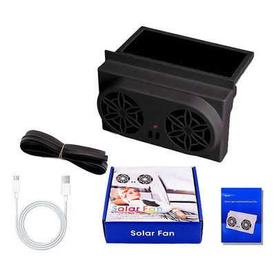 Ventilateur Solaire Portable d'Échappement pour Voiture