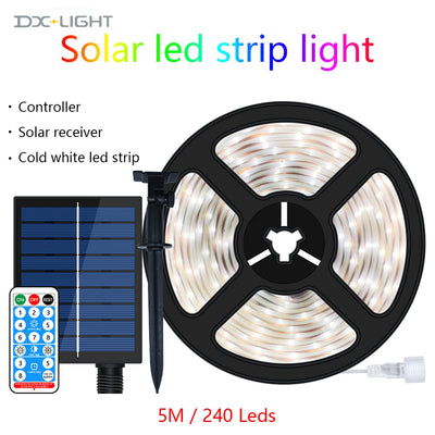 Guirlande Solaire LED Étanche Extérieure Décoration Jardin Noël