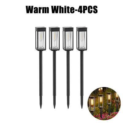 Lampes Solaires LED Étanches Extérieur Jardin Allée Passerelle