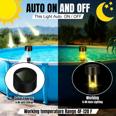 Lampe Solaire de Piscine LED Flottante
