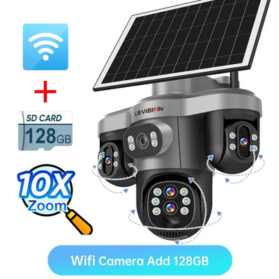 Caméra Solaire 4G Zoom 10X PTZ 360°