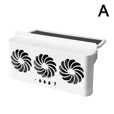 Ventilateur Solaire de Vitre à 3 Sorties d'Air