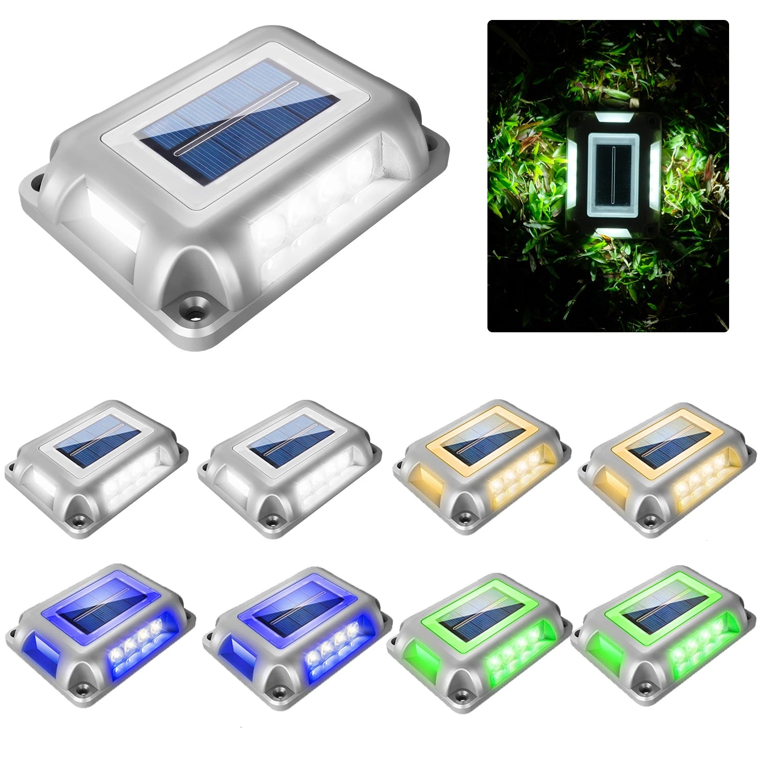 Lot de 8 lampes solaires LED décoratives pour jardin