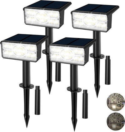 Projecteur Solaire Arbre LED 3000K IP65 Paysage Jardin