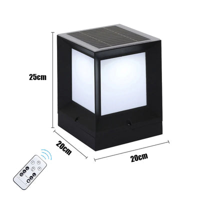 Borne solaire LED extérieure en aluminium