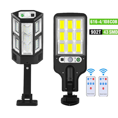Lampe Solaire Extérieure Puissante avec Détecteur de Mouvement 4 Modes IP65