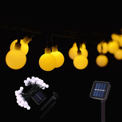 Guirlande Solaire Extérieur Motif Floral LED Étanche Jardin