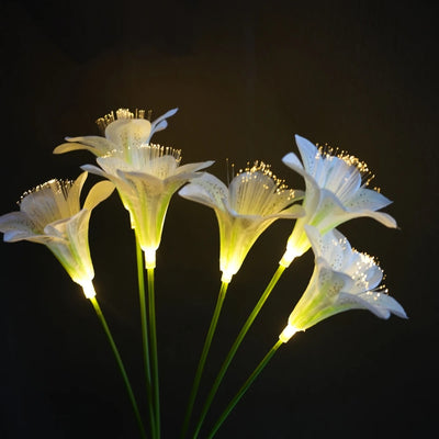 Lampe Solaire Fleur de Lys à Piquet 6 Têtes