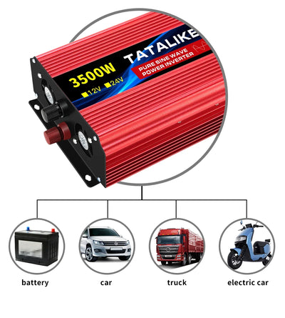Convertisseur Solaire Onde Pure 12V 24V 220V