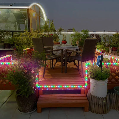 Guirlande Solaire LED Étanche Extérieure Décoration Jardin Noël