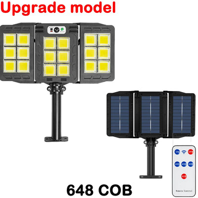 Lampe Solaire de Rue Murale LED Détecteur Mouvement 3 Modes