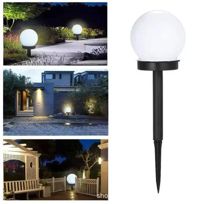 Ampoule Solaire LED Extérieure Étanche Lampe Boule Jardin Cour
