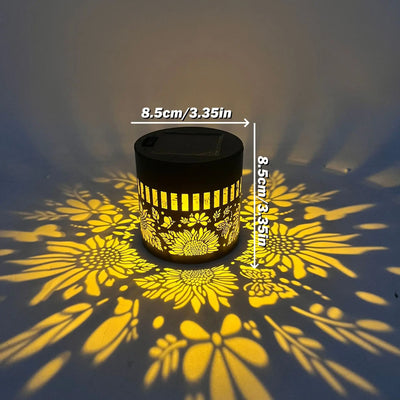 Projecteur Solaire Mandala Tournesol Mural pour Jardin