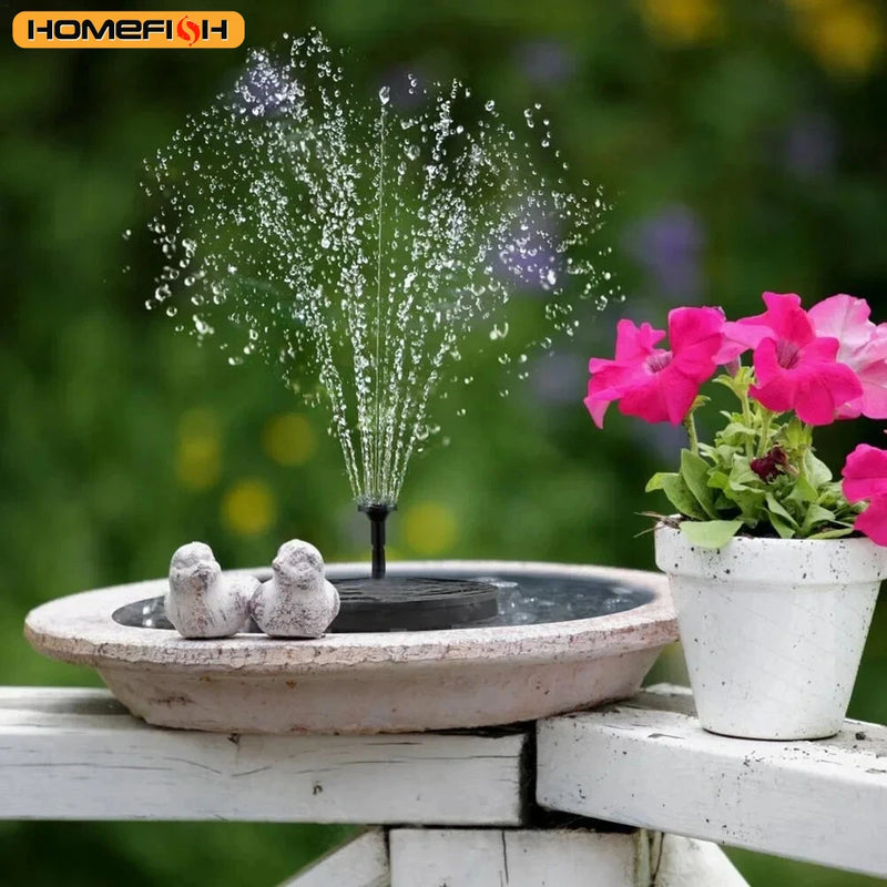 Mini Fontaine Solaire 13 ou 16 cm pour Bassin Extérieur