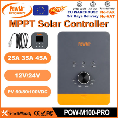 Régulateur de Charge Solaire MPPT 12V 24V