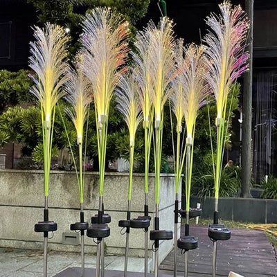 Piquet Solaire Jardin Roseau Lumineux LED Étanche