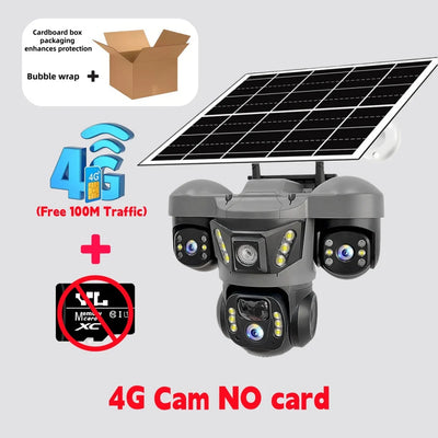 Caméra Solaire 4G Extérieure Triple Objectif - vue 8