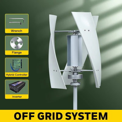 Générateur Éolien Vertical 2000W Sortie 220V pour Maison